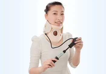 

Cushion cervical traction inflatable neck collar cervical spondylosis massage stretch therapy neckband care