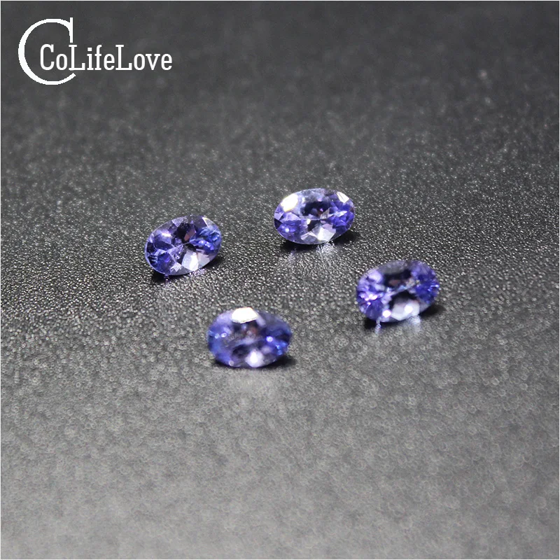 Genuine Tanzania origin genuine tanzanite stone 100% natural tanzanite loose gemstone for ring jewelry DIY 6