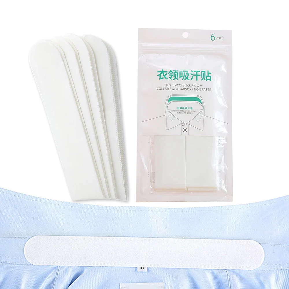 6pcs Summer Sweat Pads Collar Anti Perspiration Patch Cuttable Underarm Deodorants Stickers Wholesale for S | Красота и здоровье