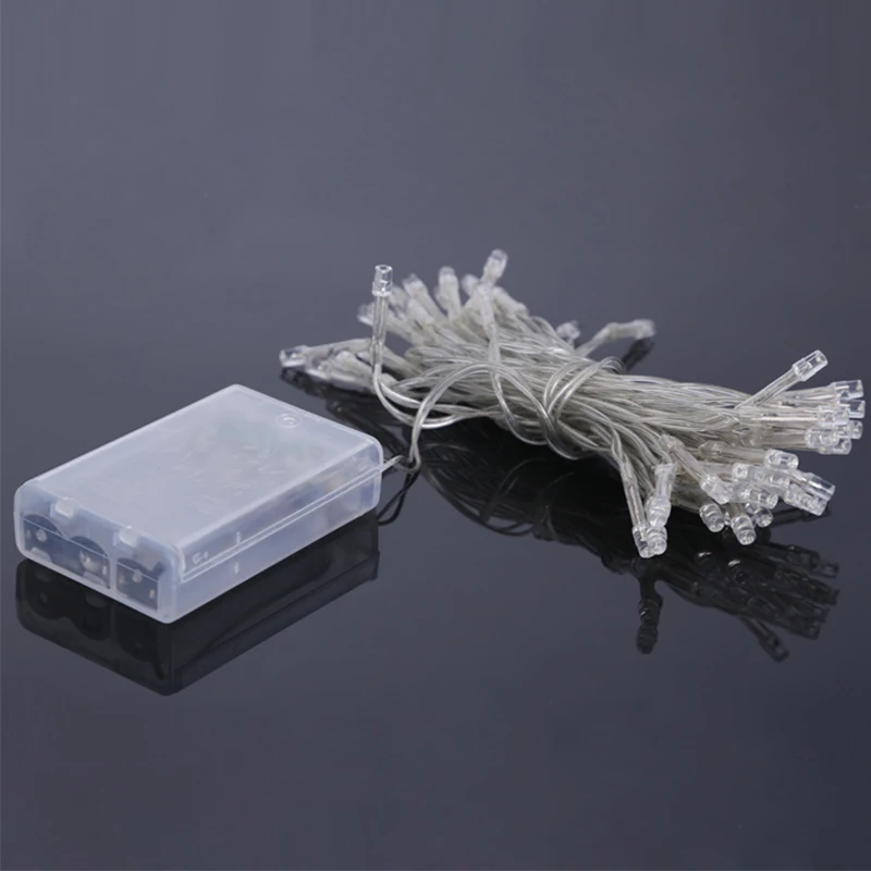 

4M 40 Led Battery Led String Light 3pcs AA Battery Operated Fairy Party Wedding Christmas Flashing LED Strip