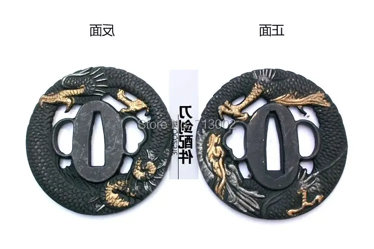 Molten японская Цуба SAMURAI меч kirsite для катаны дракон дизайн|dragon design|dragon dragondragon tsuba |