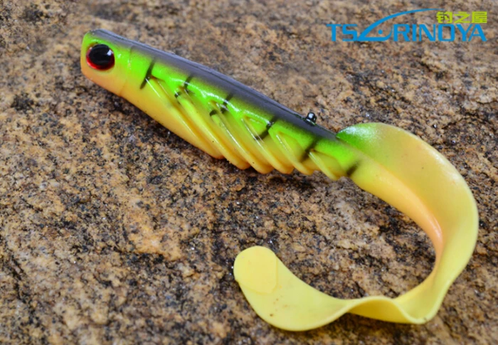 

9 Pieces Trulinoya 120mm/7.8g Soft Bait Fish Shaped Soft Lure with Swing Tail Predators Isca Pesca Fishing Tackle