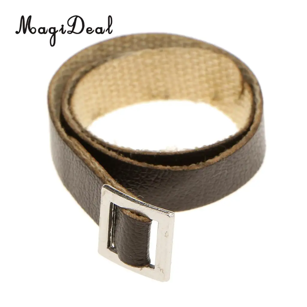 1Pc 1/6 Scale Brown PU Leather Waist Belt Fit for 12 Inch Male Figure Body Hot Toys Dolls Fashion Acc