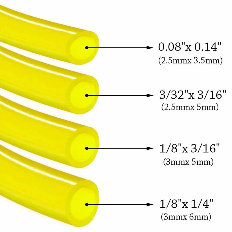 

4 Sizes 4PCS Fuel Line Hose Gas Pipe Tubing For Trimmer Chainsaw Blower Tools Fuel Pipe String Trimmer Accessories