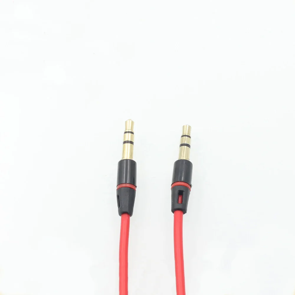 100pcs lot 3 5mm Audio Cable To 3 5 mm Male To Male Extension Cable Aux Jack to Jack Gold Plated Cable For Headphone Speaker