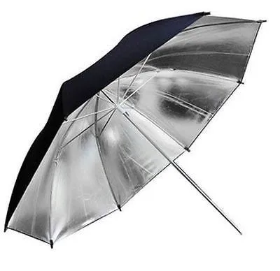33-Inch-80cm-Pro-Photography-Studio-Reflector-Black-Silver-Soft-Diffuser-Umbrella-for-Photo