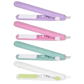 

New Electronic Ceramic Fast Mini Hair Straightener Portable Hair Flat Iron Wet/Dryer Straightening Irons Hair Styling Tools