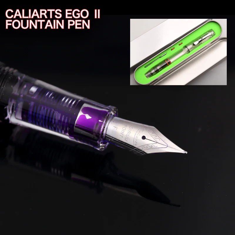 

Caliarts Ego 2th Transparent Piston Iraurita Fountain Pen For Stationery Office School Supplies
