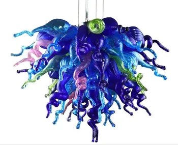

Luxury Chinese Splash-ink Lamp LED handmade Blown Glass Chandelier Lighting