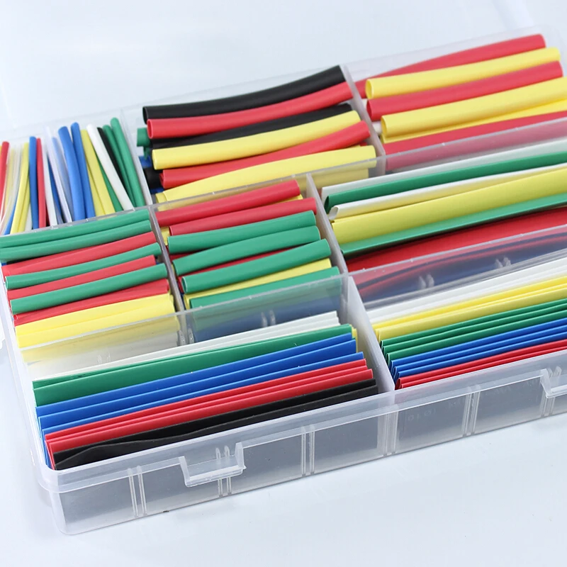 

Exquisite Heat Shrink Tube set box Heat Shrinking Cable Sleeving Polyolefin Shrink Tube Wire Insulated heat shrink tubing kit