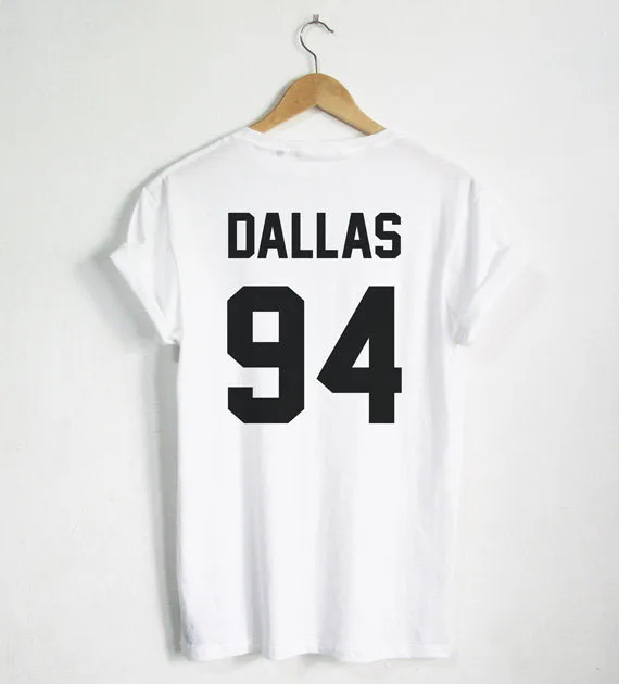 Кэмерон Футболка с принтом dallas DALLAS 94 Hipster tumblr унисекс футболка больше Размеры и