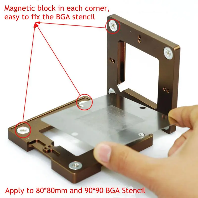 BGA Reballing Station with Magnet Auto Adjust BGA Reballing Kit Support Retangle Chips3