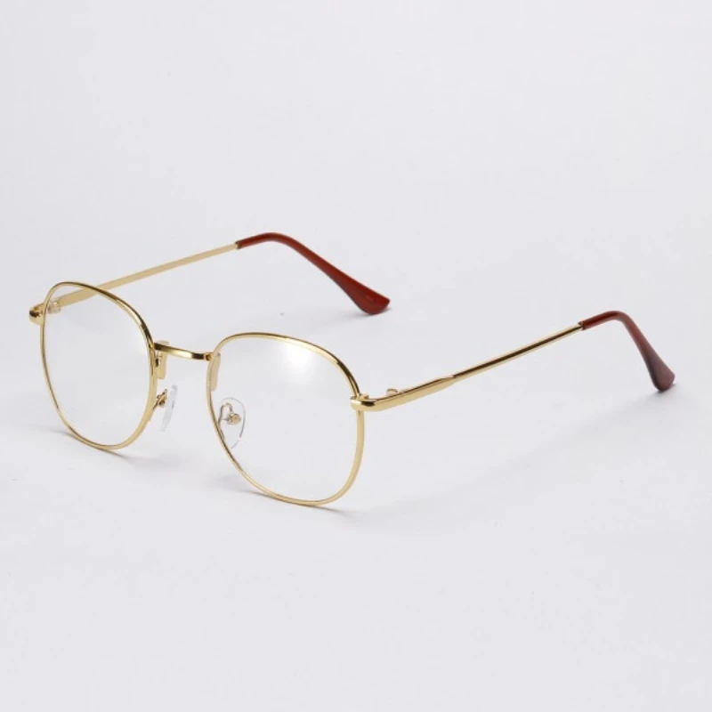 Мужские и женские эластичные металлические очки Оптические очки оправа для очков очки - Цвет оправы: 2
