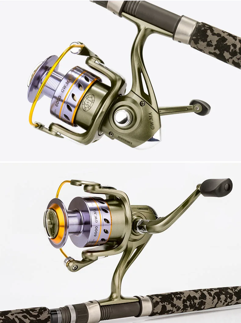Aluminum 7.5kg Drag 5+1BB Spinning Fishing Reel Metal Spool Good Quality Low Price Fishing Reel Wholesale
