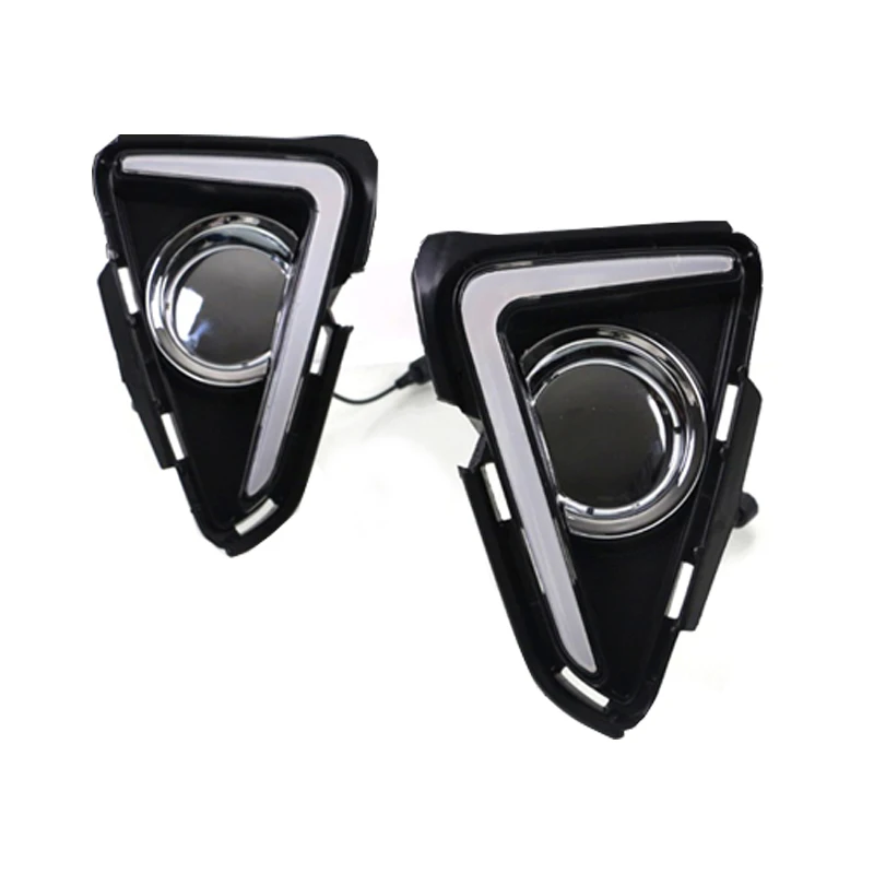 

For Toyota RAV4 2016 2017 Car LED DRL Daytime Running Lights Turning Signal Fog Lamp Auto Lights Lamp Accessories Car-styling