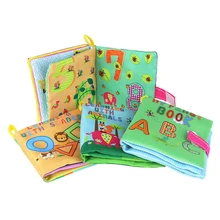 1PC Baby Toy 4 Style Soft Cloth Books Rustle Sound Infant Educational Stroller Rattle Toy Newborn Crib Bed Baby Toys 0-36 Months