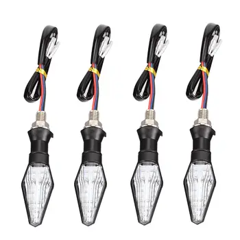 

1pc LED Turn Signal Light High quality 12 Led Indicator Light Dual Color Blue&Amber Blinker Light Motorcycle