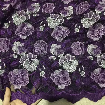 

2019 high quality african french fabric lace embroidered ribbon French African lace suitable dress dress home furnishings DIY