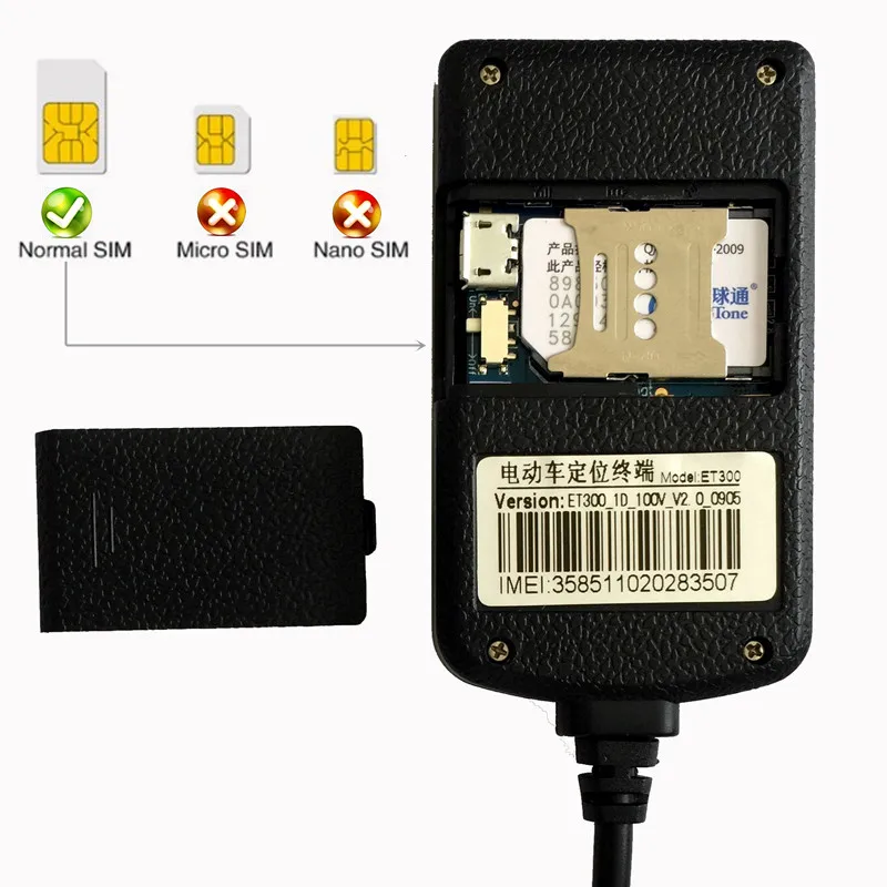 Mini Waterproof anti-thef GSM GPS tracker for Car Motorcycle Vehicle tracking Device With Online Tracking Software ET300