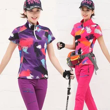 Быстросохнущая футболка Женские костюмы для спорта на открытом воздухе куртка для альпинизма камуфляжная с коротким рукавом летняя эластичная прогулочная