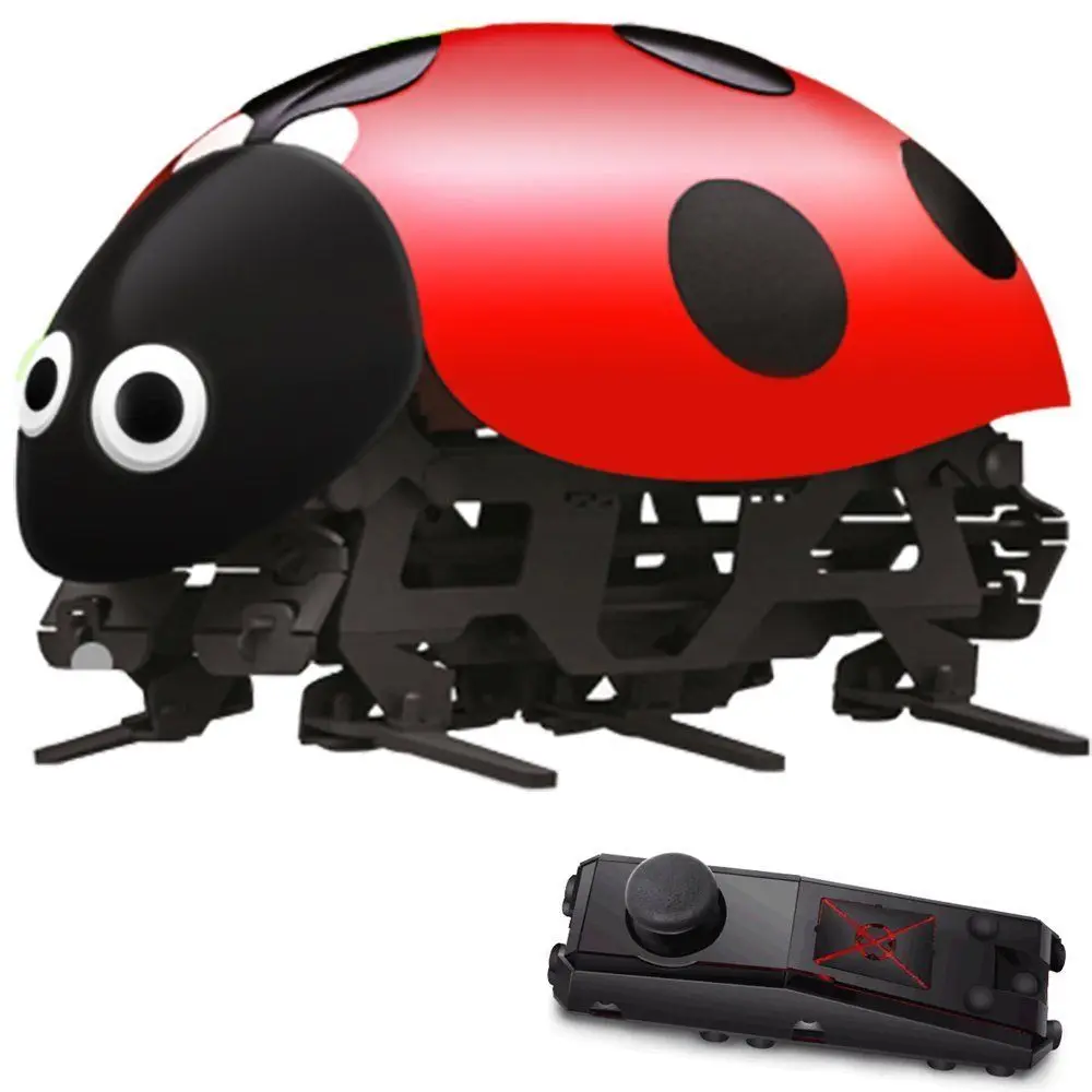 DIY RC Ladybug Robot 2.4GHz RC Fast Moving HI TECH Bug Toys Rechargeable education toys for boy