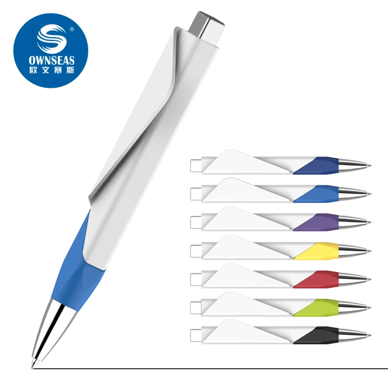 Best 1000 pcs lot Novelty plastic promotion pen with customized QR code and big logo printing
