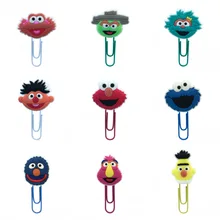 18 шт. бумажный зажим Улица Сезам сувенир украшение в виде книги Закладка аксессуары для карандашей канцелярские принадлежности подарок учителю мультфильм игрушки