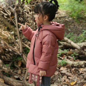 

Winter wadded jacket plus velvet children outerwear boys girls child thickening with a hood medium-long oblique zipper baby coat