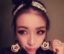Hip Hop Naughty Cartoon Mouse Head Earrings European And American Popular Nightclubs Acrylic Jewelry Hot Selling Yp1763 Hip Hop Naughty Cartoon Mouse Head Earrings European And American Popular Nightclubs Acrylic Jewelry Hot Selling Yp1763