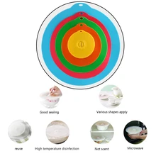 5 шт. Силиконовая крышка Крышка для кастрюли миска для микроволновой печи крышка для кастрюли крышка-силиконовая крышка для кастрюль инструменты для приготовления пищи Кухонные принадлежности аксессуары