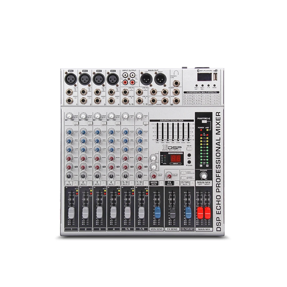 G MARK GMX800 Professional audio mixer console Music dj Studio 8
