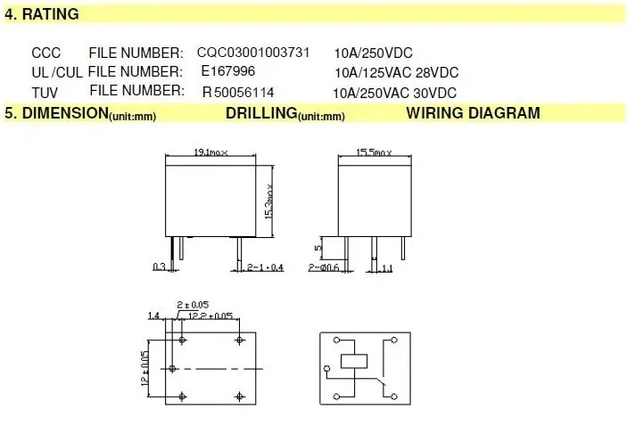 400 шт. все виды SONGLE Мощность реле SRD PCB 5 контактов, голубом цвете для детей возрастом от 5V 12V 24V SPDT SRD-05VDC-SL-C SRD-12VDC-SL-C SRD-24VDC-SL-C* FD361-367