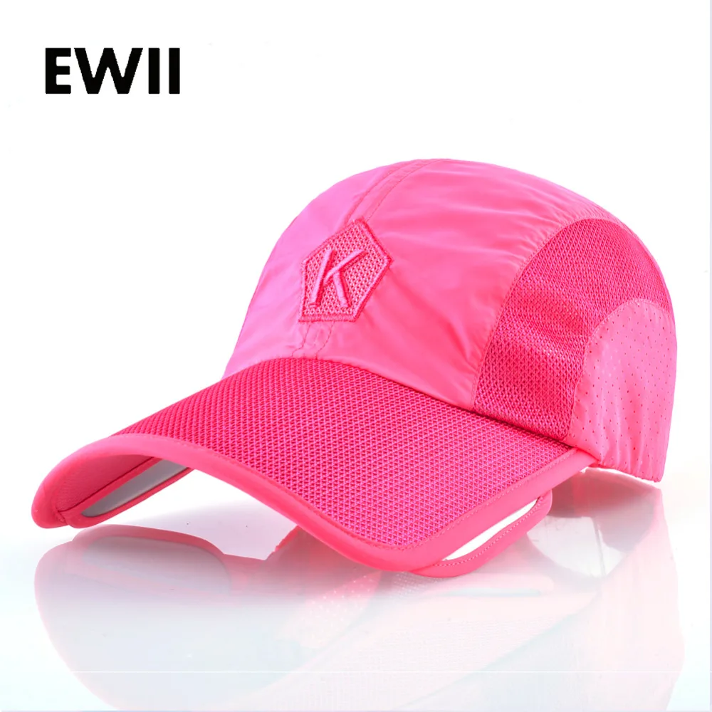 

Visor baseball hat for women brim retractable snapback caps girl quick dry sun hat men breathable dad cap trucker female