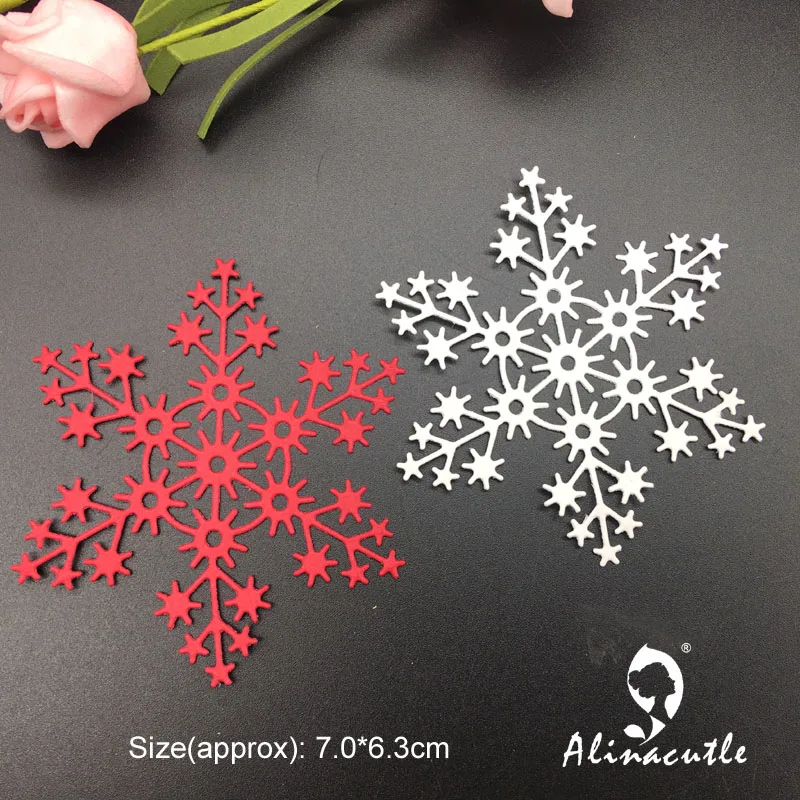 Die Cut Metal Cutting Winter Snowfalkes Alinacraft Scrapbook Album Papercraft Handmade Card Stencil Art Cutter Punch Die