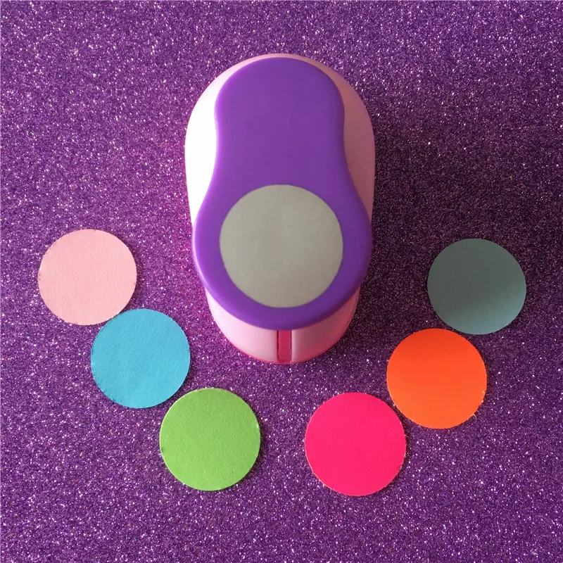 

Free Shipping 1"(2.5cm)circle Paper/EVA foam hole punch for greeting card handmade scrapbooking round shaped craft punch machine