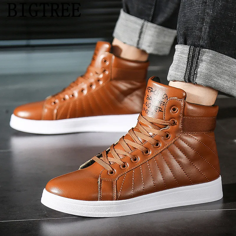 high quality mens shoes casual men sneakers luxury brand high top ...