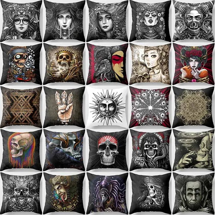 

Hot sale many styles funny picture high printing pattern women men Pillow case boys girls weeping willow case size 45*45cm