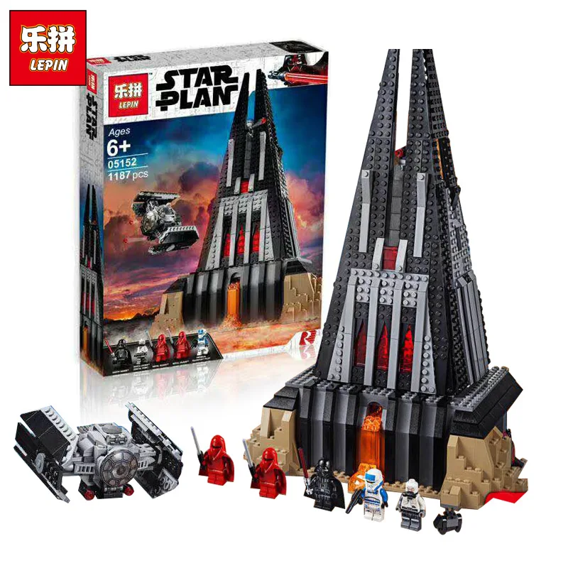 

2019 New Lepin 05152 Star Wars Figures Darth Vader's Castle Sets Model Building Kits Blocks Bricks Toys Compatible Legoing 75251