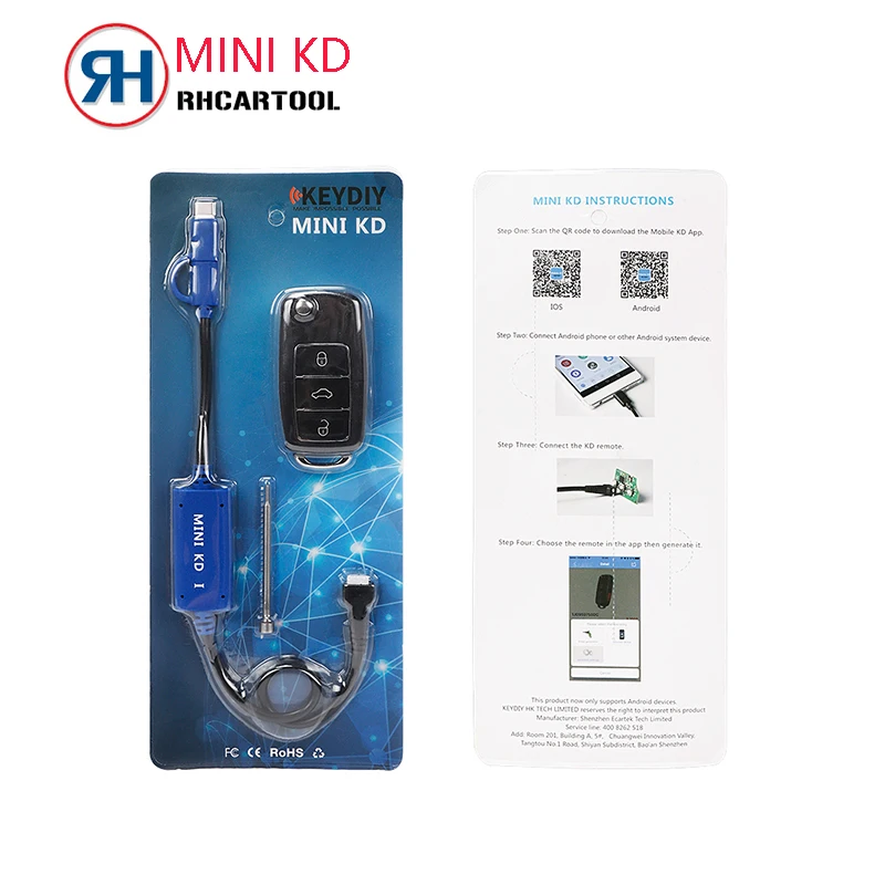 

OBD2 KEYDIY Mini KD Key Generator Remotes Warehouse in Your Phone Support Android Make More Than 1000 Auto Remotes Similar KD900