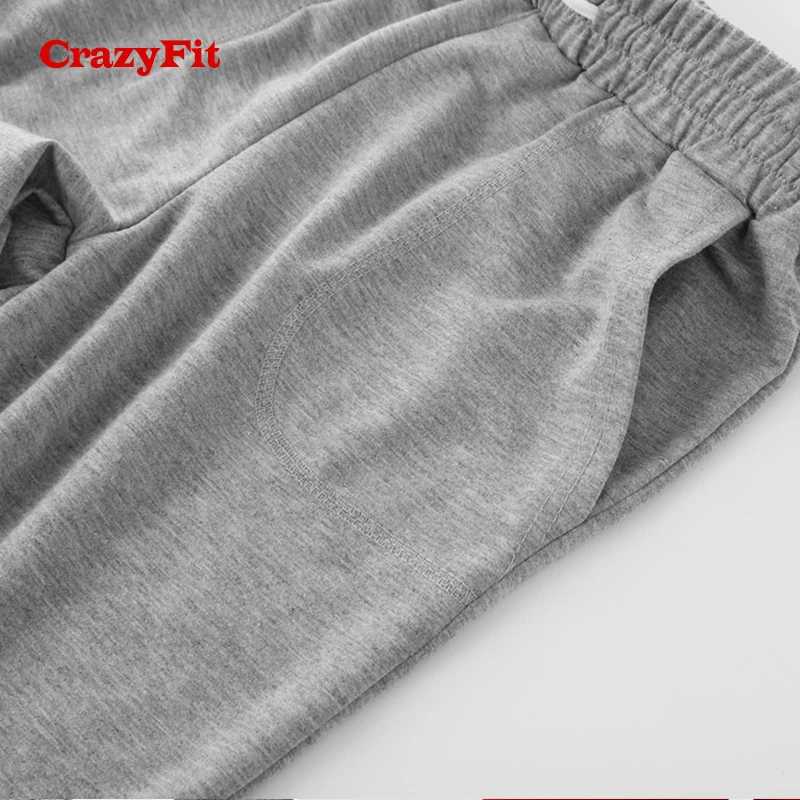 Женский спортивный костюм CrazyFit серый и красный комплект из 2 предметов с длинным