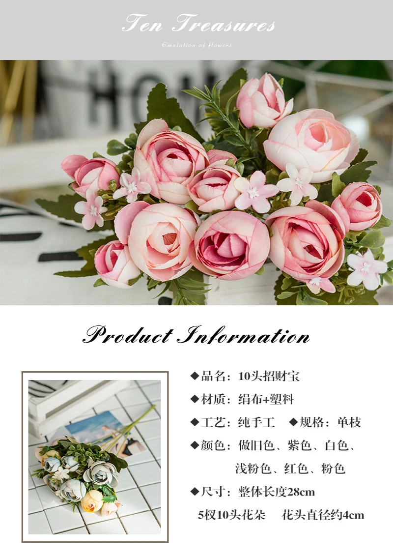 28 Cm 11in Mawar Putih Camellia Sutra Buatan Buket Bunga 10 Kepala Besar Palsu Murah Bunga Untuk Rumah Pernikahan Dekorasi Dalam Ruangan Buatan Bunga Kering Aliexpress