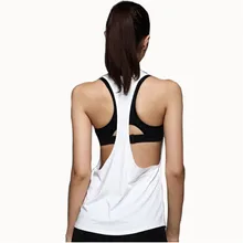 DICHSKI тренажерный зал Топ черный без рукавов Йога Топ тренажерный зал женская рубашка фитнес-футболки сухие топы спортивные топы тренажерный зал Женская сорочка с низким вырезом на спине