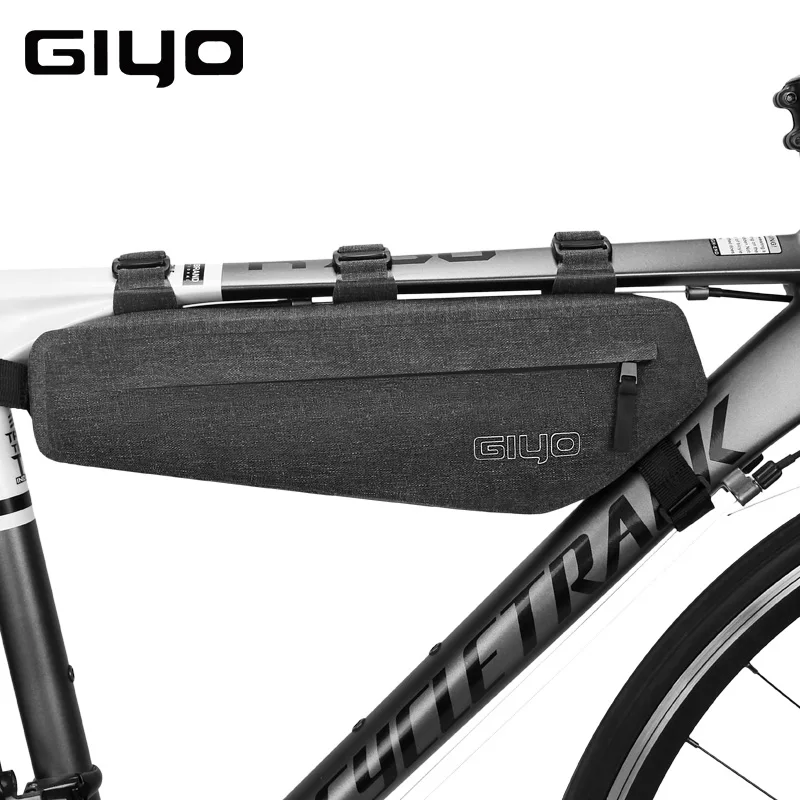 GIYO водонепроницаемая сумка для велосипеда Чехол Дорожный MTB сумка на велосипедную раму сумка аксессуары велосипедный передний задний подседельная сумка на раму для велоспорта - Цвет: G-12