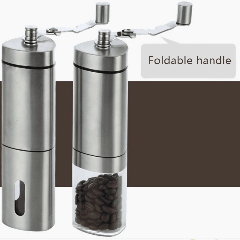 

Manual Coffee Grinding Maker Stainless Steel Hand Burr Mill Grinder Machine LO88