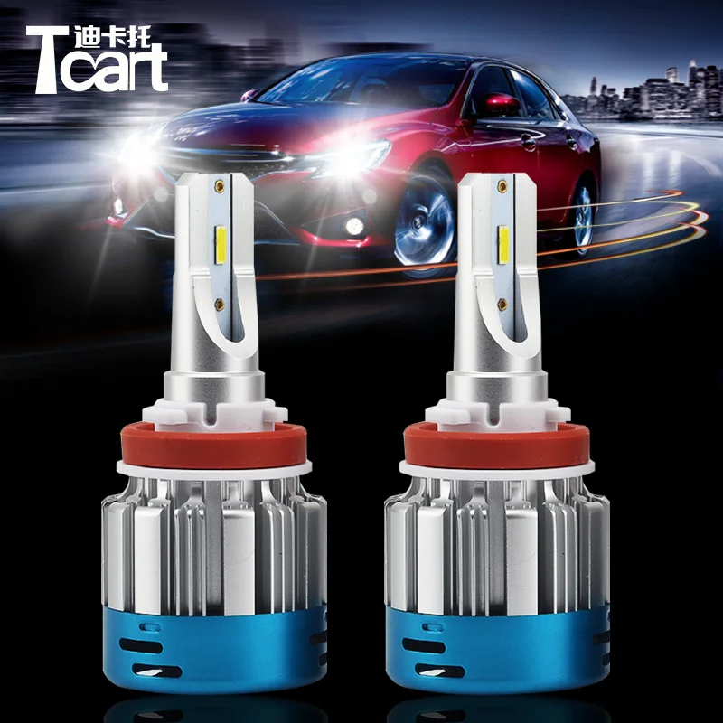 

Tcart 1Set High Power Auto Led Bulbs 527D H11 Replace Lights Source Car Accessories Head lamps For Toyota Car LED Headlights Kit