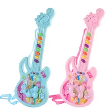 Электрическая игрушечная гитара музыкальная игра для маленьких мальчиков и девочек, обучающая электронная игрушка