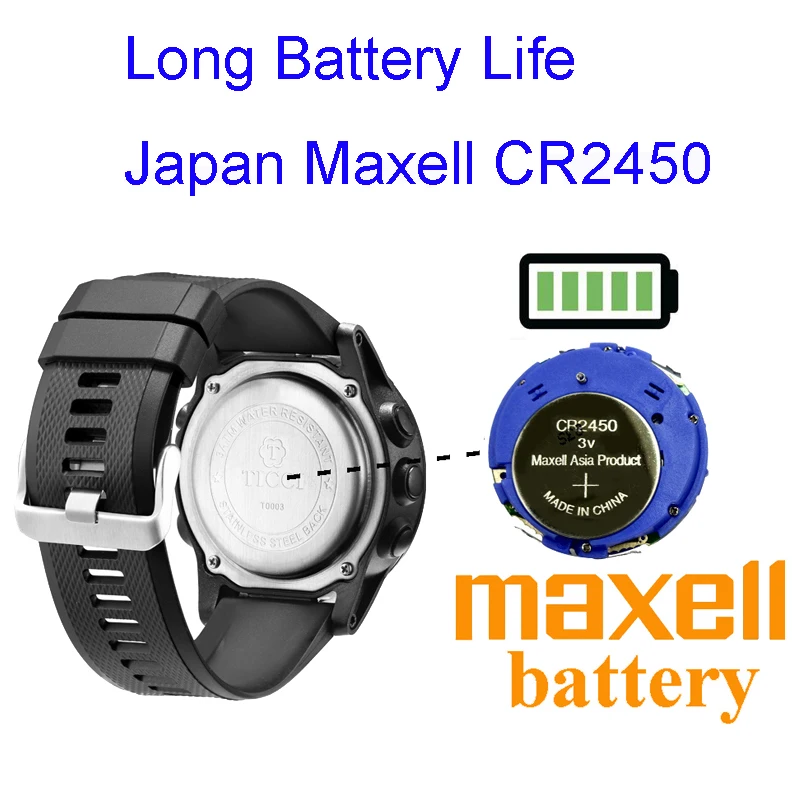 TICCI Men Boys Digital Sports Bluetooth Smart Watch Pedometer Call Message Alert Smartwatch Waterproof Fitness Tracker