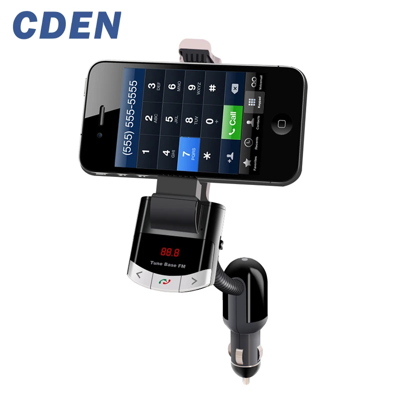 Car Charger Phone Holder Bluetooth Handsfree with FM