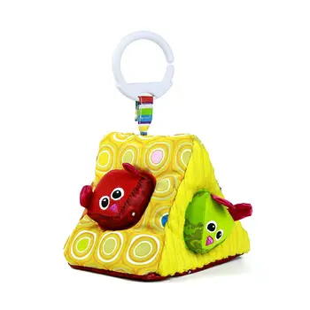

Hot Baby Cloth Toy Cheese Mouse Shape Color Educational Toy Squeak Rattle Soft Cloth Block Stuffed Toy Shape Color Perception
