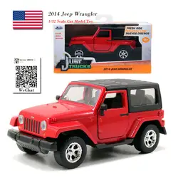 JADA 1/32 масштаб США 2014 JEEP Wrangler SUV литая модель металлическая модель автомобиля игрушка для коллекции, подарок, детям